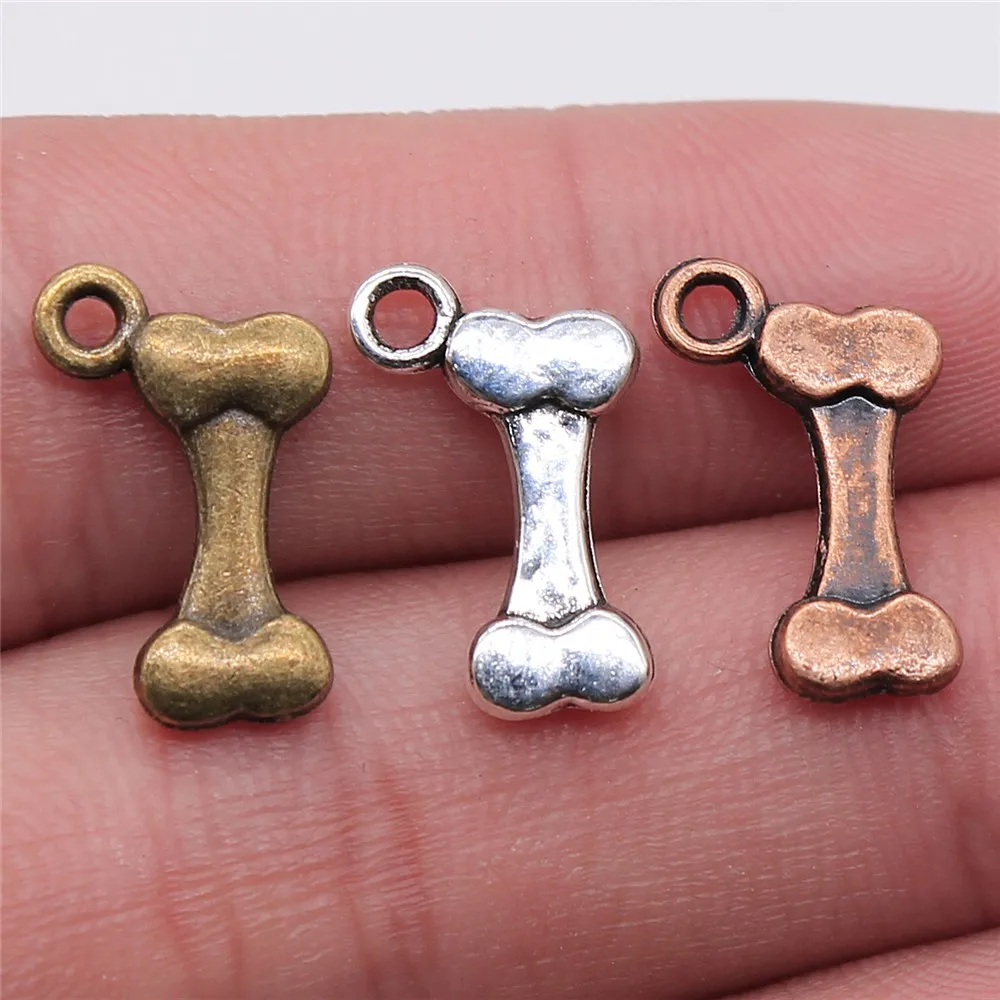 

20pcs Charms Dog Bone 16x10mm Tibetan Bronze,Silver Color Pendants Antique Jewelry Making DIY Handmade Craft Wholesale Resale