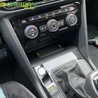 Автомобильное беспроводное зарядное устройство 10 Вт для Volkswagen Taos 2021 Tiguan MK2 Tharu 2018, зарядная плата для Iphone 12 Qi, быстрая зарядка