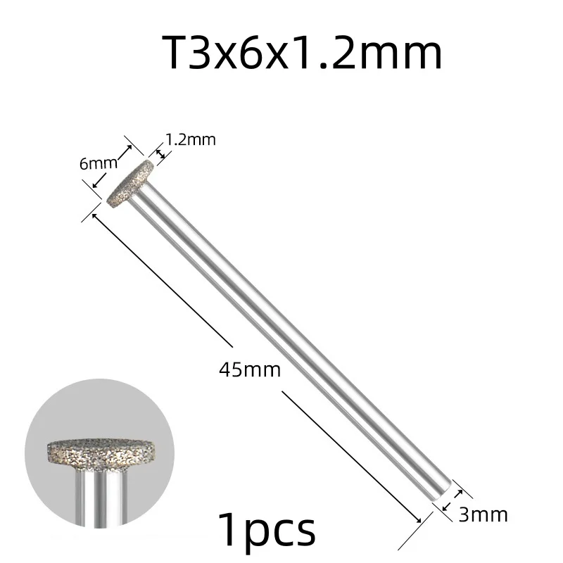

Алмазные шлифовальные бурсы для Dremel 3 мм