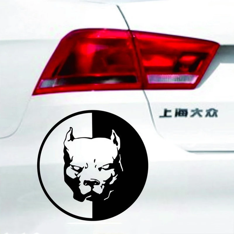 

Bulldog Car Stickers Decoration Vinyl Decal Funny Waterproof Pitbull Dog Bulldog Car Sticker Automobiles Exterior Accessories