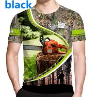 summer new mens t shirts vintage lumberjack short sleeve fashion oversized loose clothes printed o collared tshirt