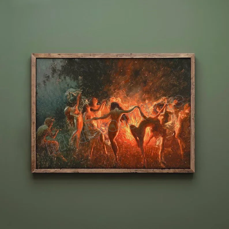 

Живопись на холсте "Танец огонь час"