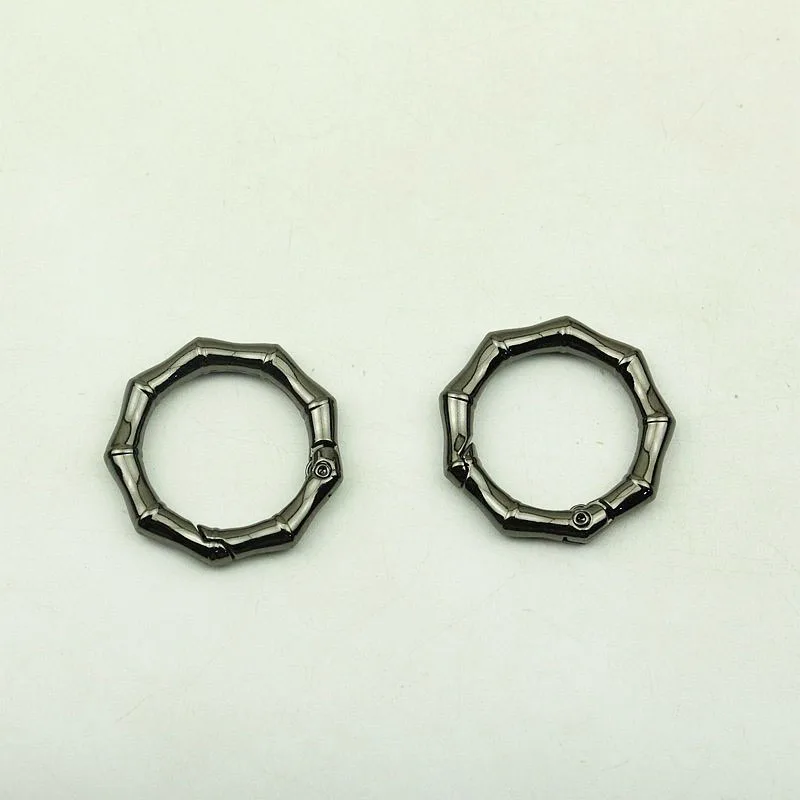 30pc Circle Bamboo O Ring Round Metal Belt Buckle for Keyring Bag Handle Strap Buckle DIY Cothes Decoration Hardware Accessories