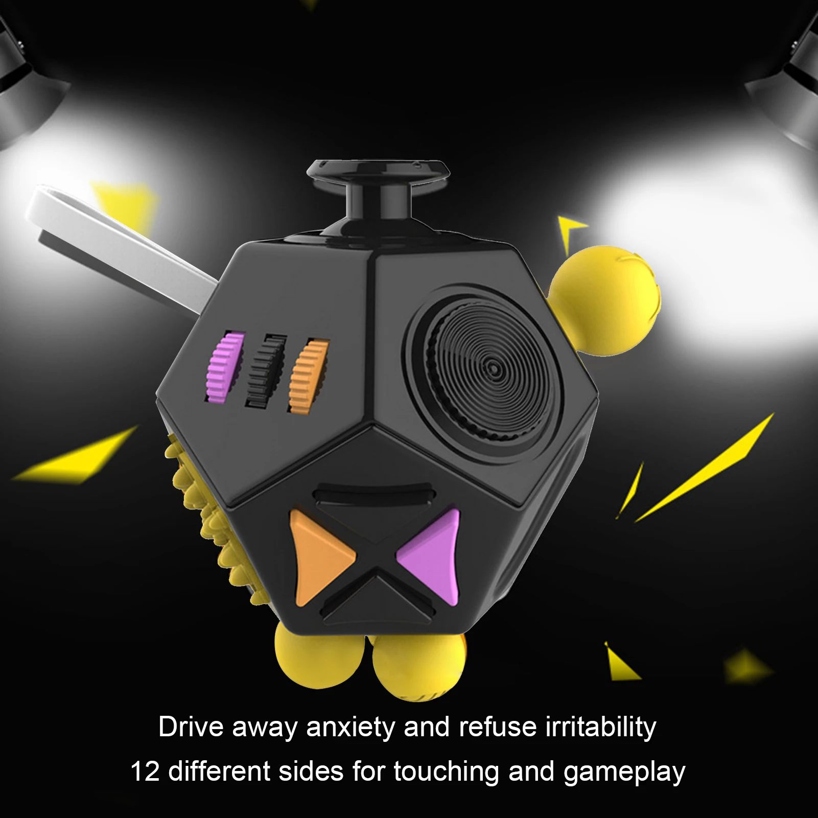 

Декомпрессионные игрушки, 12 Сторон, расслабляющие сенсорные игрушки для пальцев