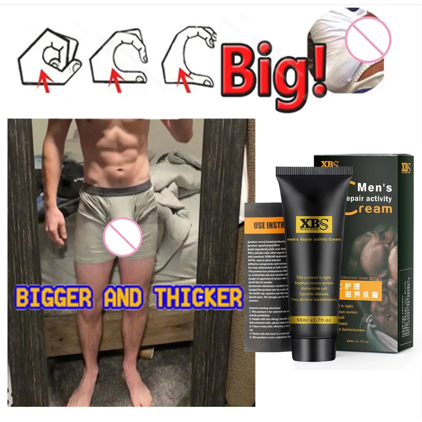 Крем для увеличения мужского пениса Peni Enlarg XXL Массажный Гель мужское массажное