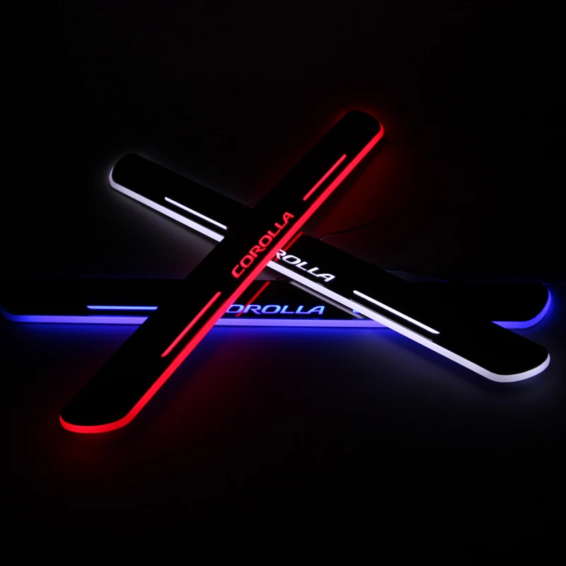 

AutoPan LED Door Sill Scuff Plate Dynamic Animation Courtesy Welcome Light Lamp For Toyota Corolla 2013 - 2020