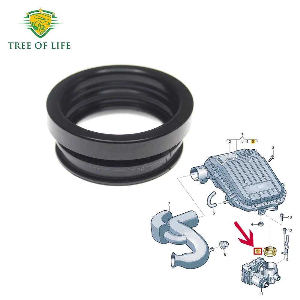 

Уплотнительное кольцо дроссельной заслонки для VW Polo Beetle Golf R32 Jetta Variant Vento 1997+ AUDI A3 S3 2004-2013 036129625AD 036129625H 036 129 625