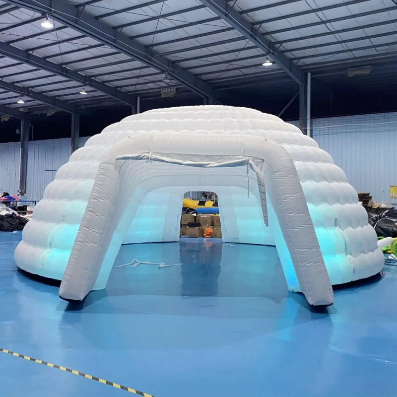 

SAYOK 26.25ft Inflatable Igloo Dome Tent with Air Blower Dome Event Tent Inflatable Marquee Lighting Tent for Club Party Outdoor