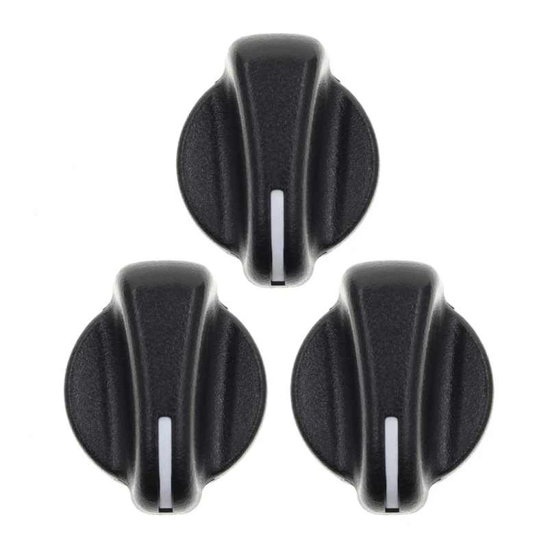

3Pcs Car Climate Control Switch Knobs Dials Cover For 1999-2005 Jeep Wrangler 05011218AC