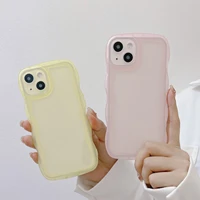 transparent silicone case for vivo y52s y76s v23 x70 x60 x50 s12 s10 pro plus iqoo neo 3 5 y7s soft cover candy color curve wave