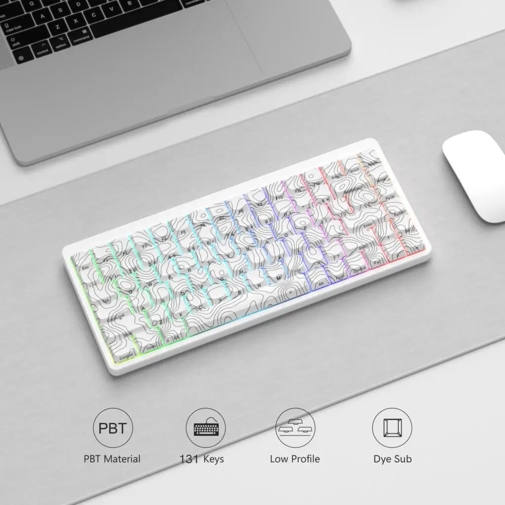 131 клавиш пятисторонние красящие клавиши Sub топографическая тема