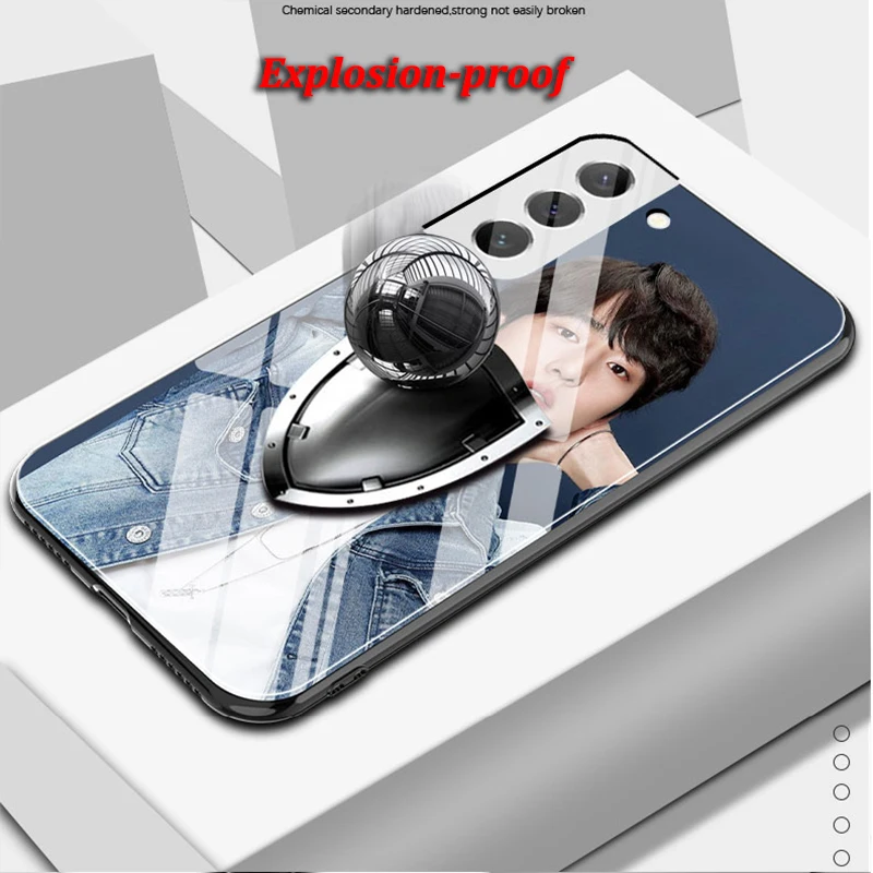 Фото Чехол из закаленного стекла для Samsung Galaxy A53, A13, A73, S22, S21, S20, FE Ultra, S10, S9, Note 20 Plus, Φ, A52S, A71 №5