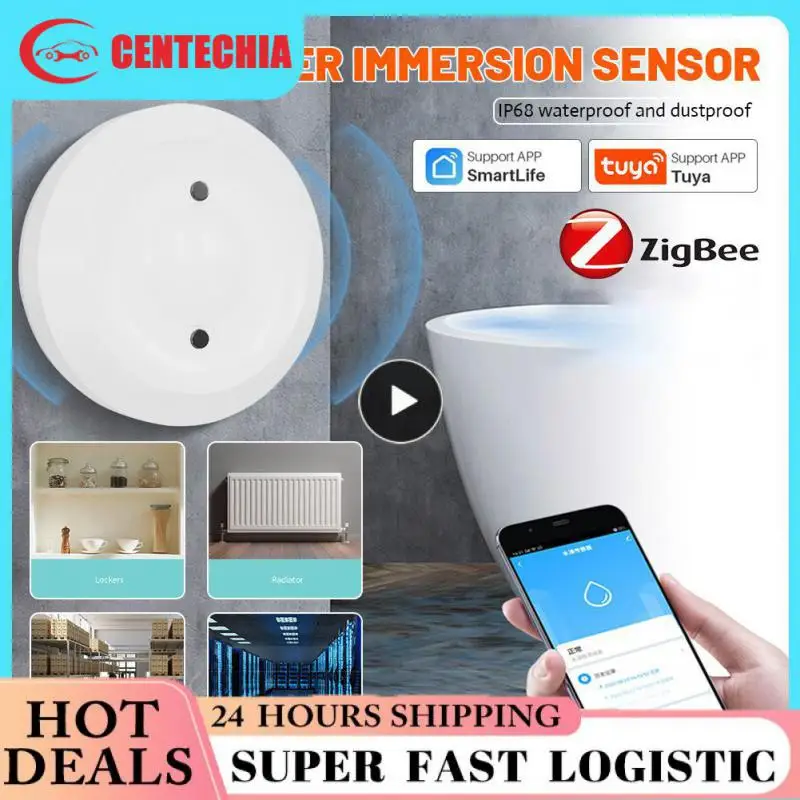 

Water Linkage Alarm Water Sensor Smart Life Flood Sensor App Remote Monitoring Water Leak Detector Scene Linkage Leakage Sensor