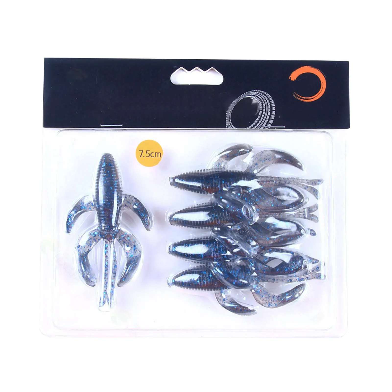 

5pcs Fishing Shrimp Soft Lure Bait 7.5cm Artificial PVC Fishing Lure Walleye Trout Speckle Perch Bass Lure For Fishing Accessory