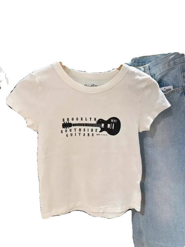 Официальный сайт BM новинка Американская футболка из чистого хлопка с принтом