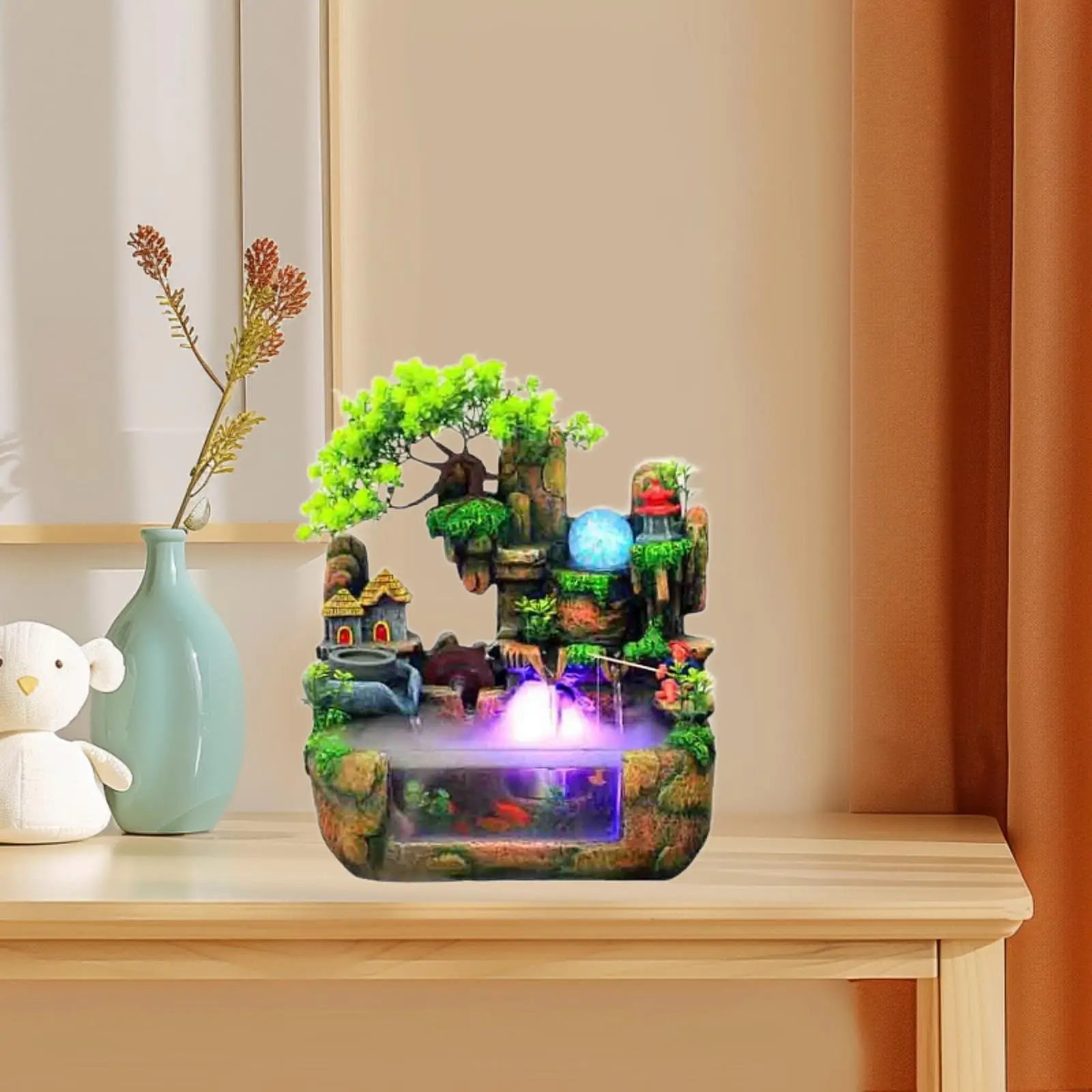 Настольный фонтан для релаксации в помещении