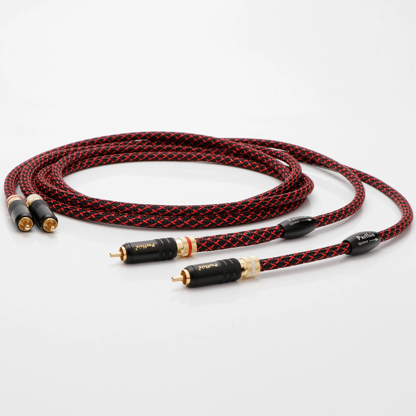 Фото Аудиопровод Hi End RCA 2RCA аудиокабель с позолоченным разъемом для декодеров усилителей компакт-дисков DUAL RCA SIGNAL LINE №4