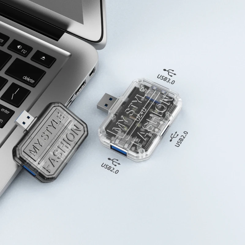 Прозрачный концентратор USB C Адаптер с портом 4K HDTV зарядным устройством PD100 Вт