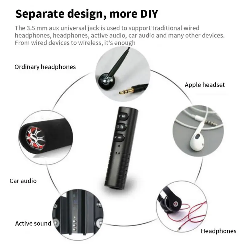 

Bluetooth Receiver 3.5MM Wireless Car Adapter Car Bluetooth Car MP3 Aux Audio For Automotive Electronic Accessories