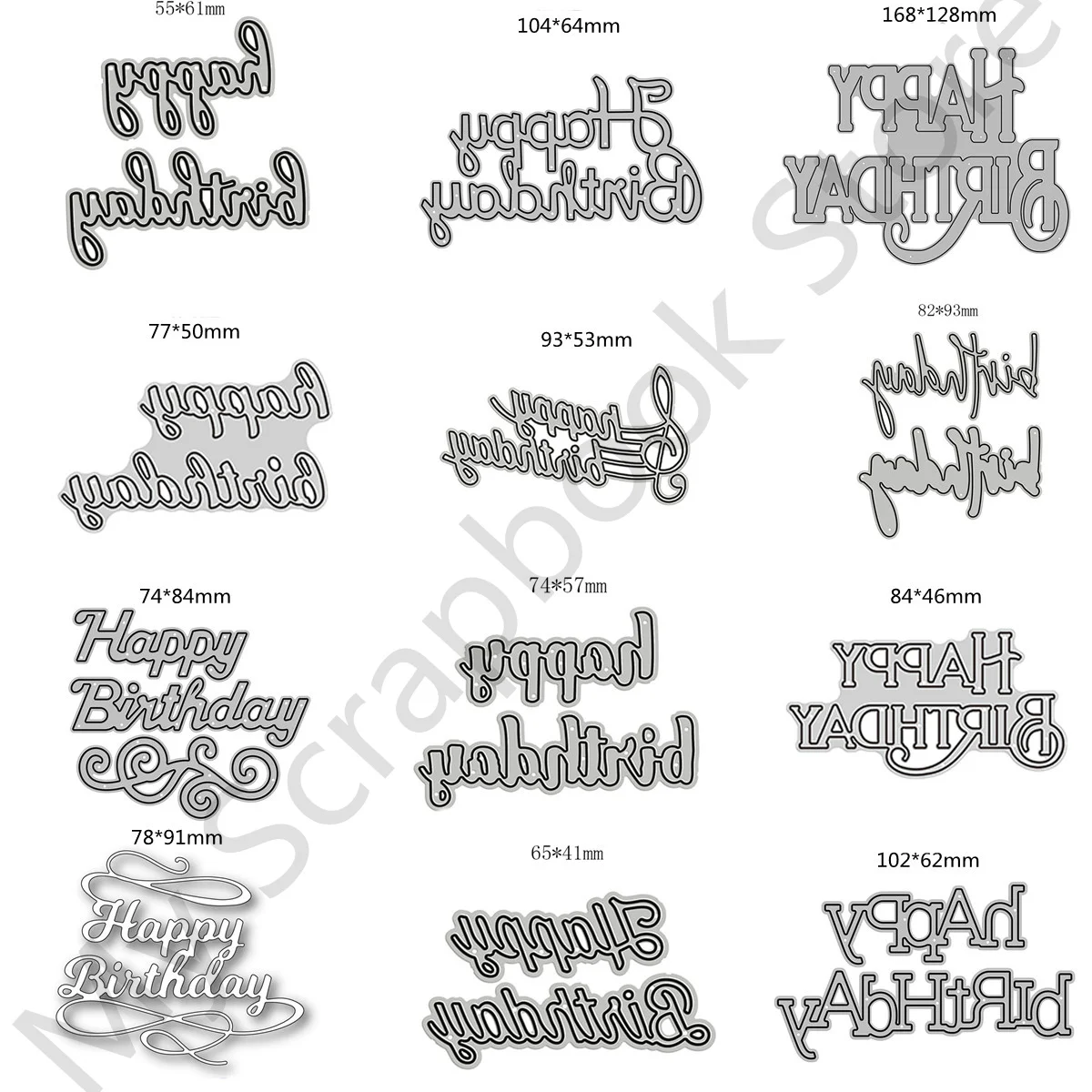 

Happy Birthday Metal Cutting Dies For Decoration Scrapbook Crafts Supplies Paper Puncher Embossing Templates No Stamps 2022 New