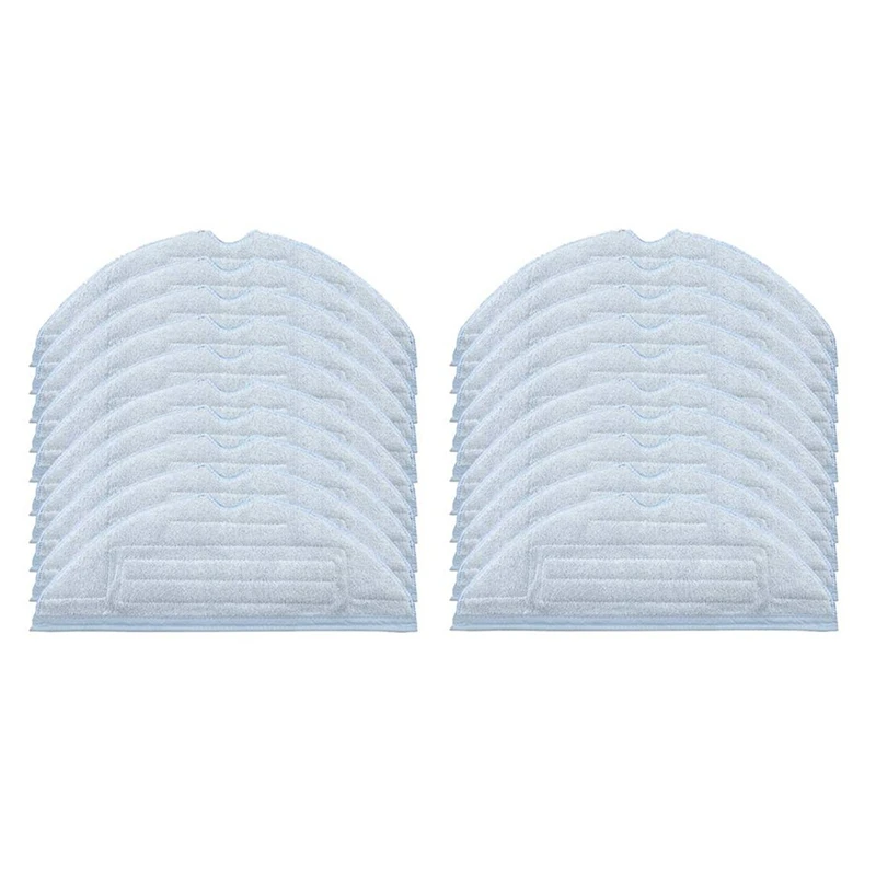 

20Pcs Vacuum Floor Cloth Soft Pad Replacement For Roborock T7S T7S Plus S7 Reusable Microfiber