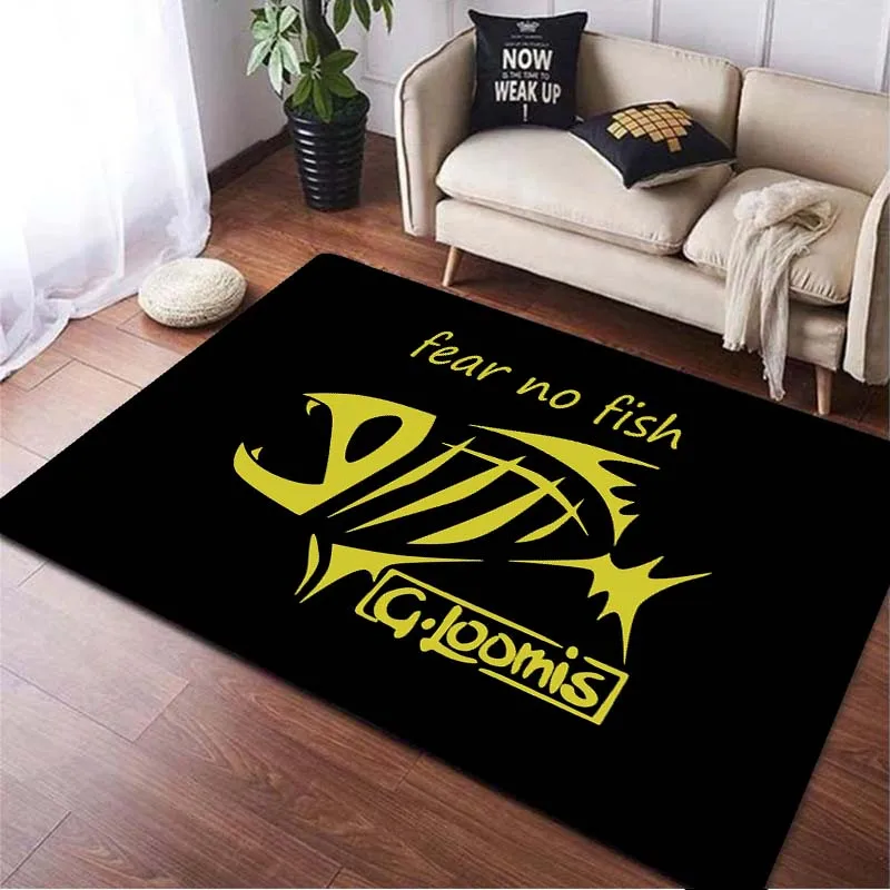 

G.Loomis рыболовные коврики с логотипом, большой ковер для гостиной, спальни, домашний декоративный коврик, напольный коврик, мягкие Противоскользящие коврики