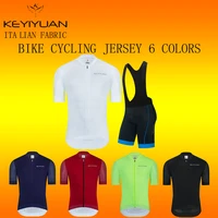 keyiyuan men cycling jersey set bib shorts set 2022 summer mountain bike bicycle suit anti uv bicycle racing uniform clothes