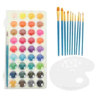 1 set of watercolor painting brushes face brushes children diy painting brushes kit