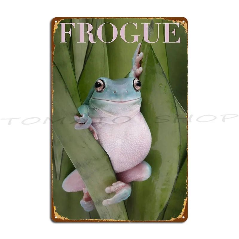 Фото Винтажная металлическая табличка Frogue для гостиной, кинотеатра, стены, клуба, на заказ, жестяной плакат №2