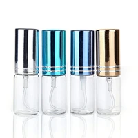 1pcs 5ml10ml portable colorful glass refillable perfume bottle with atomizer empty cosmetic containers with sprayer for travel