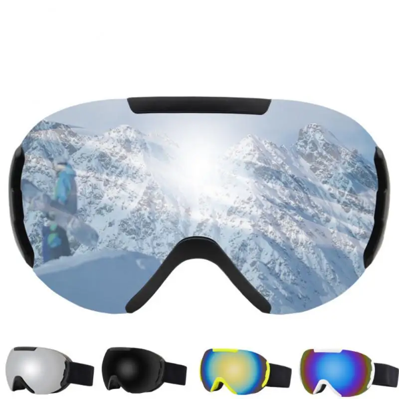 

Anti-radiation Ski Glasses Anti-fog Stable Ski Supplies Eye Protection Double Layer Ski Goggles Large Spherical Glasses