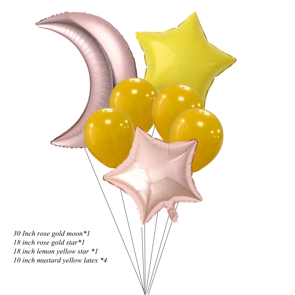 7 шт./набор воздушные шары в виде звезд и Луны |