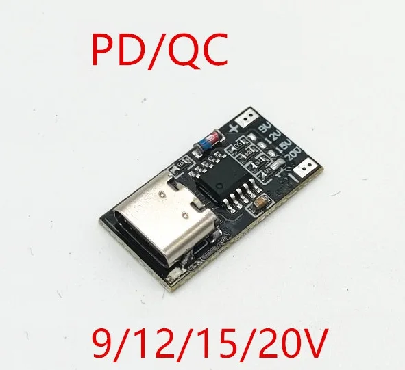 

Type-C PD2.0 PD3.0 9V 12V 15V 20V PD/QC Decoy Board Fast Charge USB Boost Module Charger Board Tools