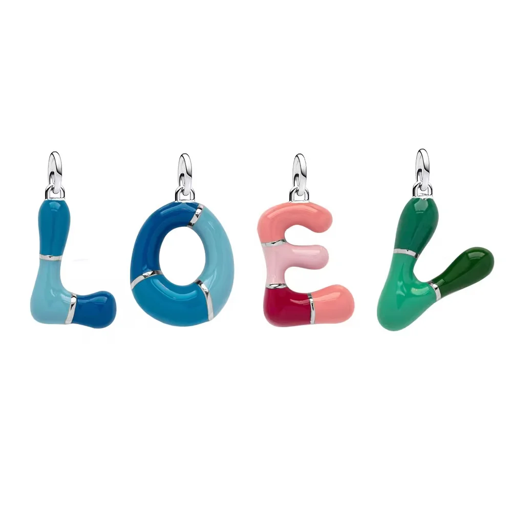 Подвеска в виде буквы алфавита LILAPURA из стерлингового серебра 925 пробы