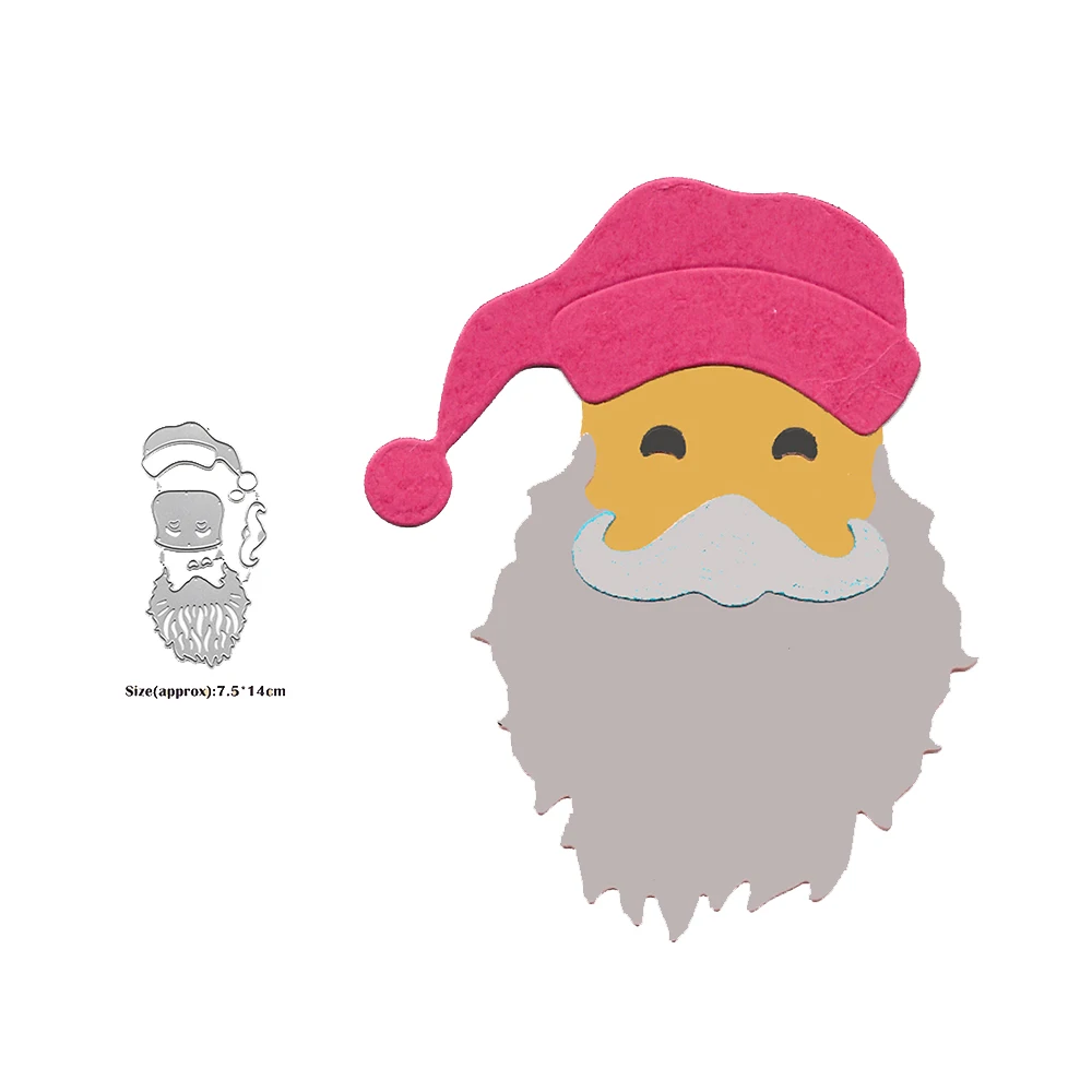 

Father Christmas Dies Cut Craft Metal Cutting Die Santa Claus Clear Stamps And Slimline Dies Embossing Scrapbooking Paper Cutter