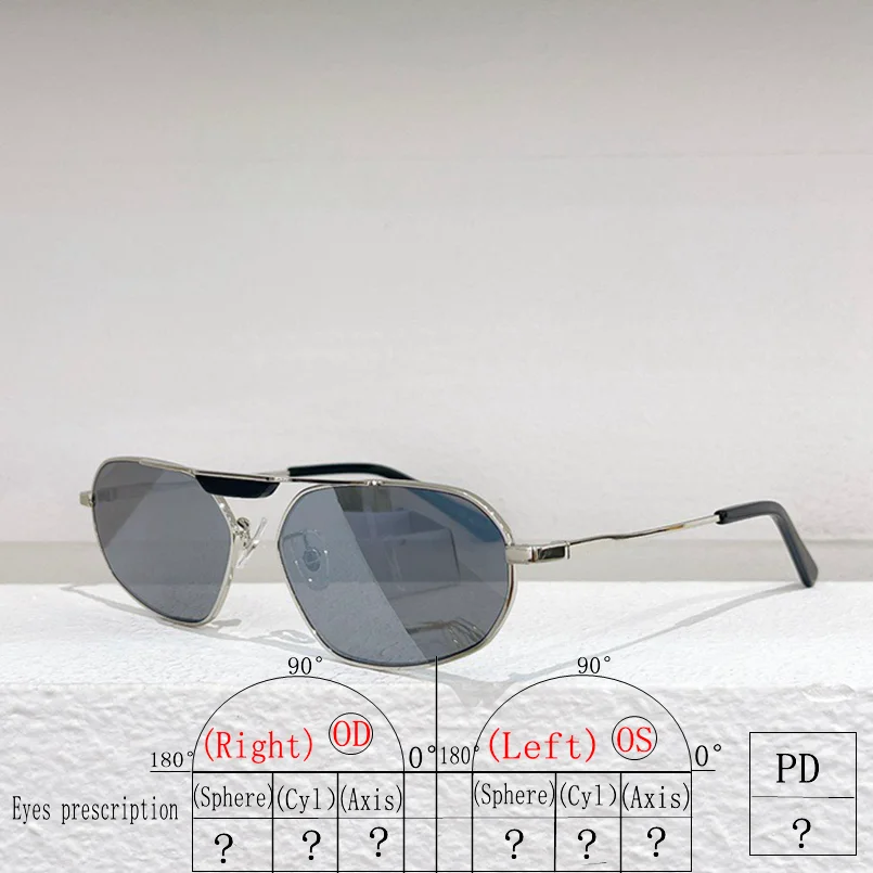 

Женские солнцезащитные очки в металлической овальной оправе в стиле INS Star, мужские очки по рецепту 0245S, Модные оптические зеркальные Серебристые