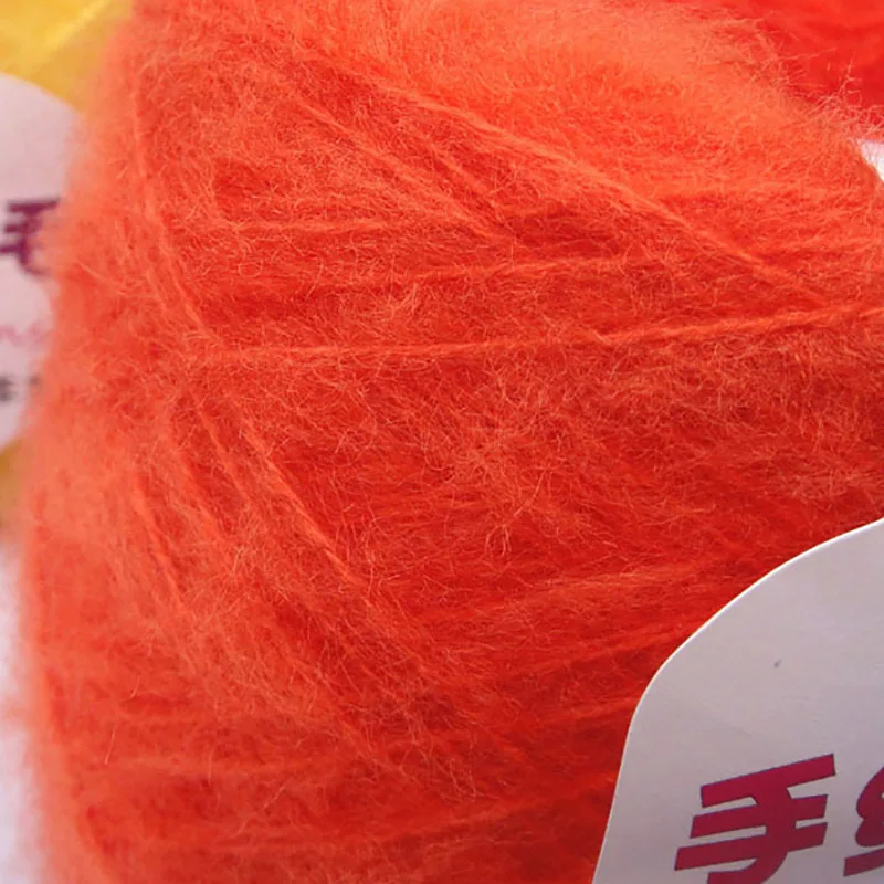 Розничная продажа 100 г/шар искусственная тонкая мохеровая пряжа плюшевая нить