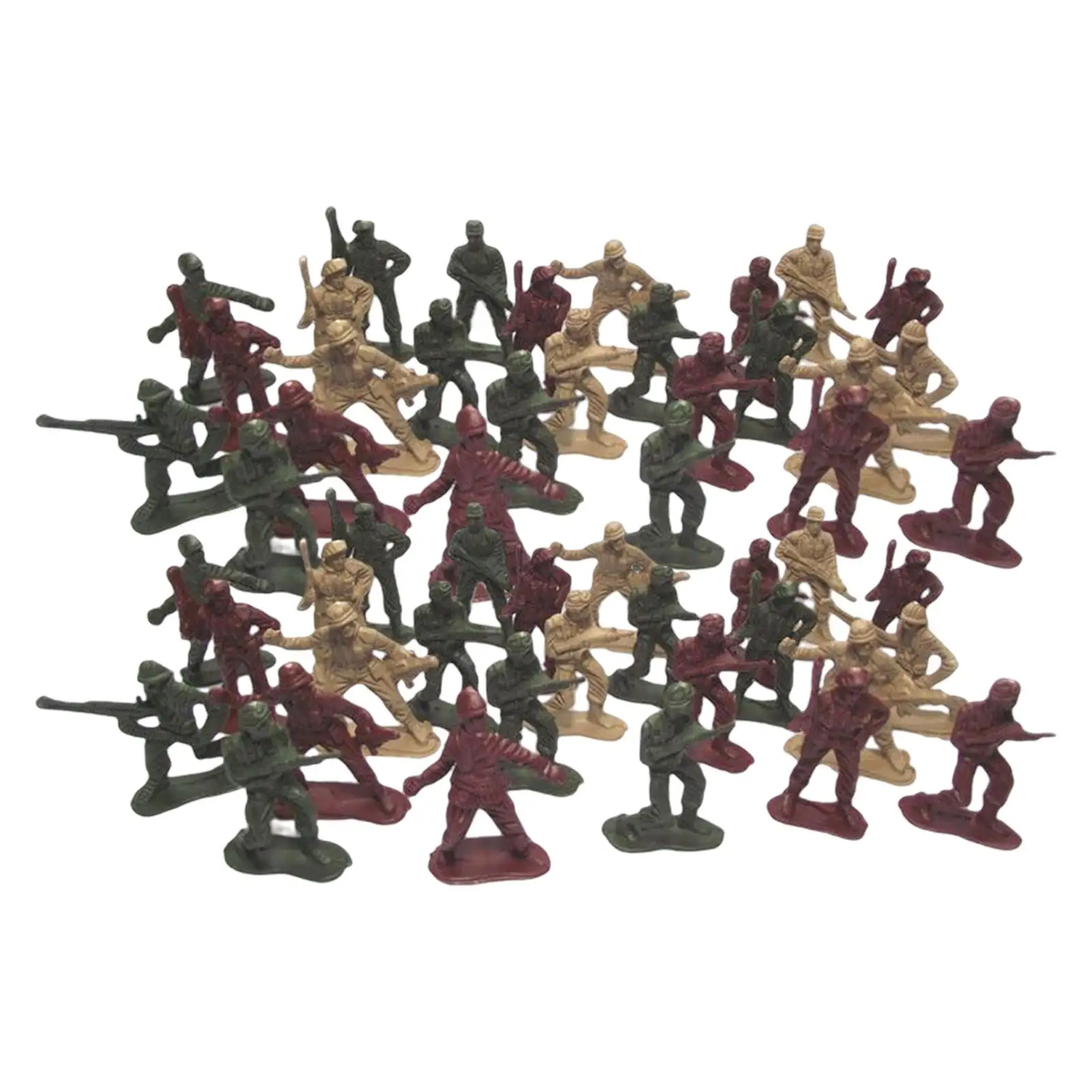 

50x Миниатюрная модель Игрушечные солдатики Playset для подростков, ролевая игра