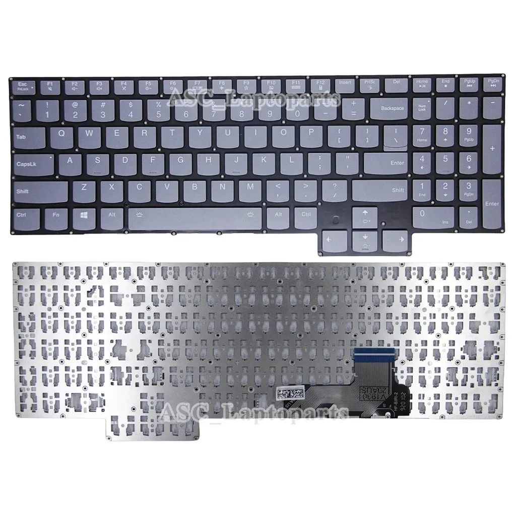 Фото Новая американская QWERTY-клавиатура для Lenovo Legion S7 15IMH5/15ARH5 S7-15ACH6 S7-15ARH5 S7-15IMH5 R9000X Y9000X 2021, белая / с RGB-подсветкой №2