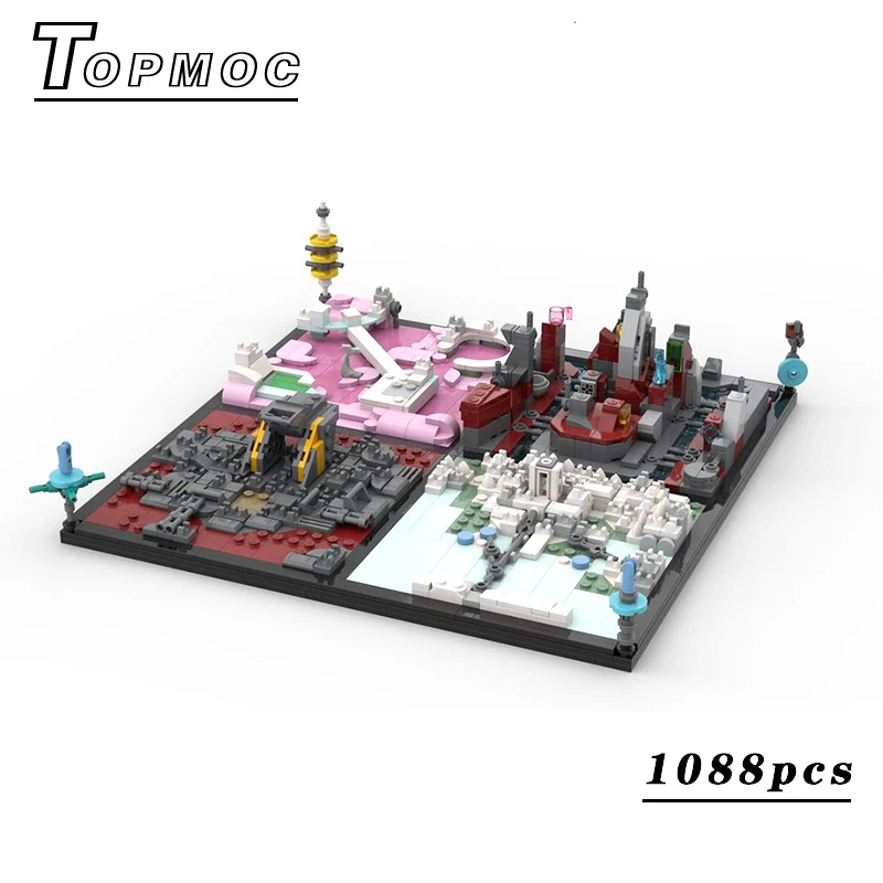 

Creative Street View SeriesStargate Miniature Cities Building MOC Brick Block Assembly DIY Set Children's Toys Christmas Gifts
