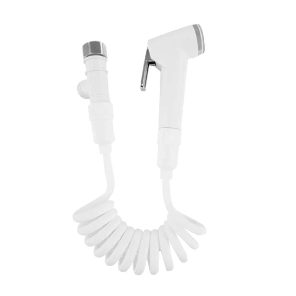

Toilet Handheld Bidet Sprayer Set Three Outlet Water Separator Retractable Spring Hose Adapter Bathroom Toilet Cleaning Tool ABS
