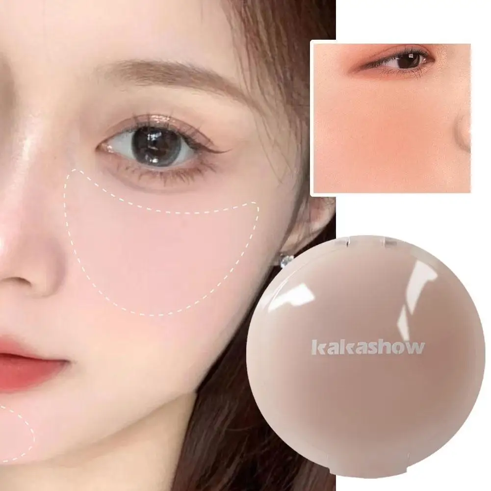 

Peach Cream Blush Eyeshadow Smooth Make Up Gel Cream Makeup Stick Multi-purpose Cosmetics With Waterproof Sponge Blush Eyes X3Q4