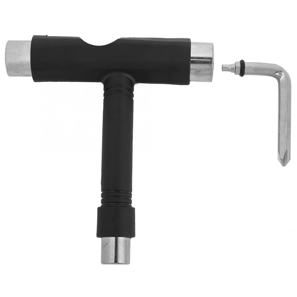 

Multi-functional Skate Board T-shape Wrench L-shape Spanner Screwdriver Adjusting Repairing Maintenance Gadgets for Outdoor