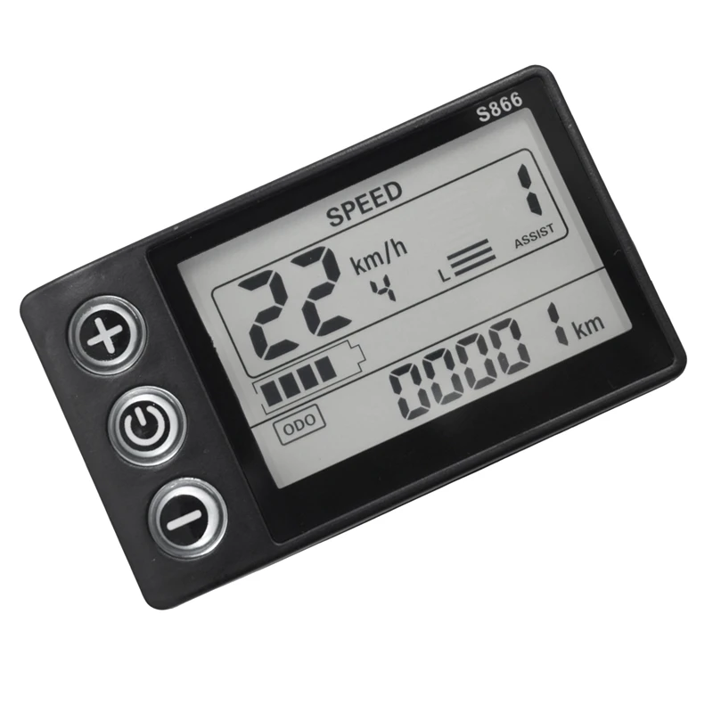 

Dashboard Controller 24V 36V 48V 60V S866 Waterproof 6PIN Electric Bike LCD Display For Electric E-Bike Scooter