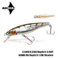 fishing accessories minnow lure 85mm 9g floating 0 1 2m pesca leurre brochet fish isca artificial angeln equipment dropshipping