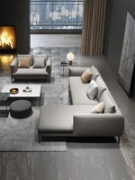 italian minimalist fabric sofa nordic minimalist modern luxury technology fabric sofa living room