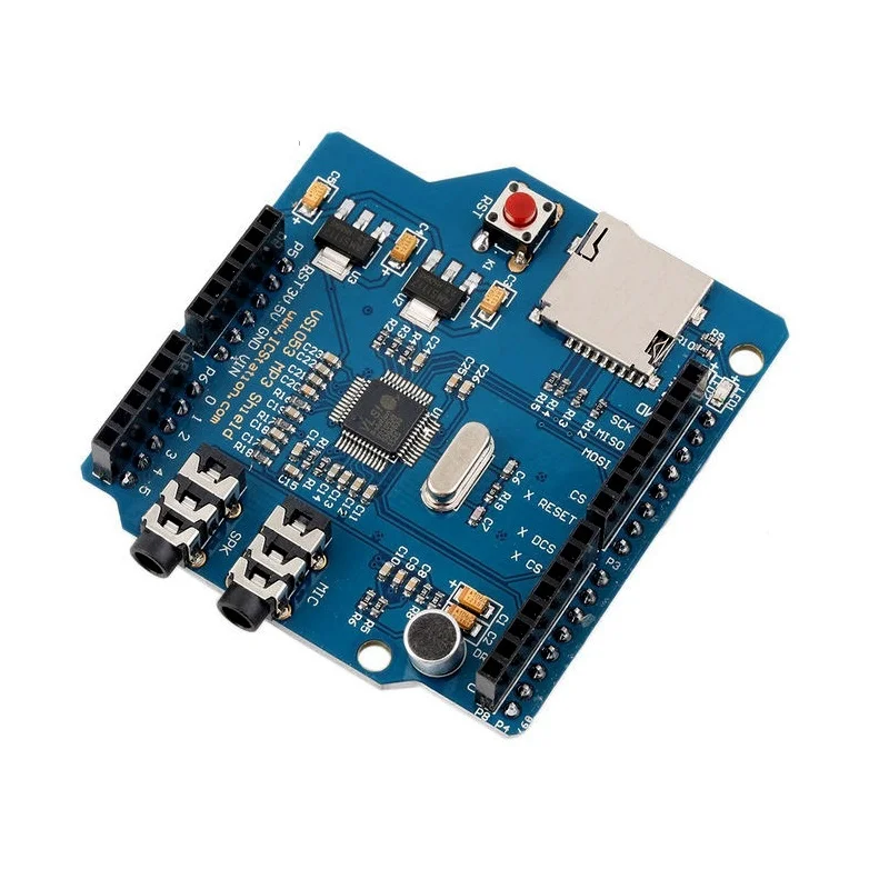 Плата разработки модуля ICSH036A VS1053 MP3 с усилителем мощности платой записи и