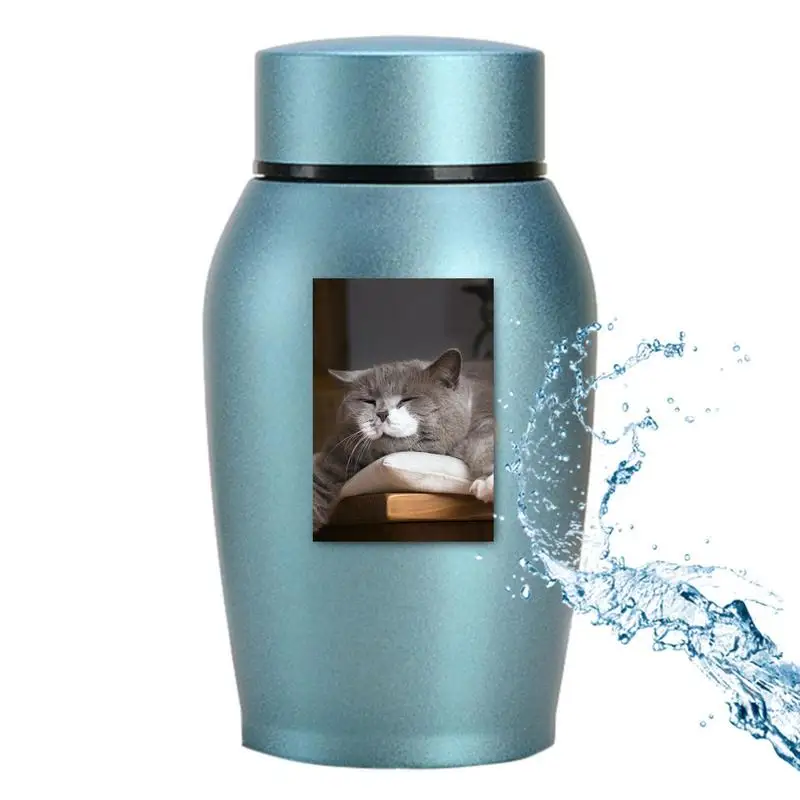 

Памятный кулон для домашних животных, похоронный держатель для праха из нержавеющей стали, памятные мини-урны для сувенира, для собак, кошек...