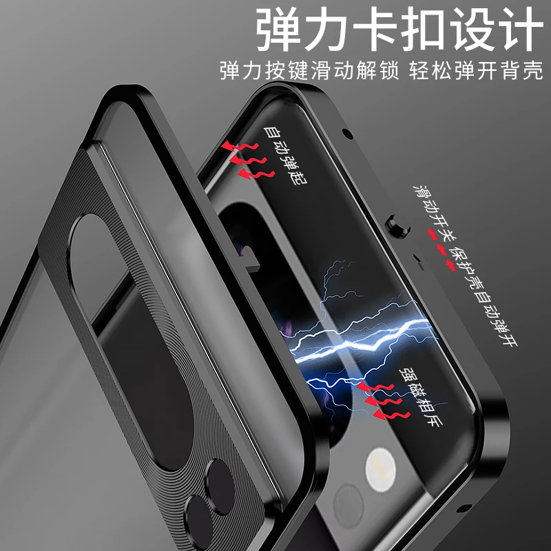 Металлическая магнитная задняя крышка из алюминиевого сплава для Google Pixel 9 Pro XL