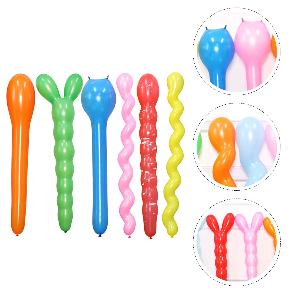 

Balloon Balloons Party Twisted Celebrations Graduation Latex Festival Decorative Decor Carnival Set Unique Inflatable Game Wand